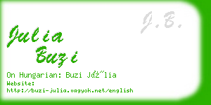 julia buzi business card